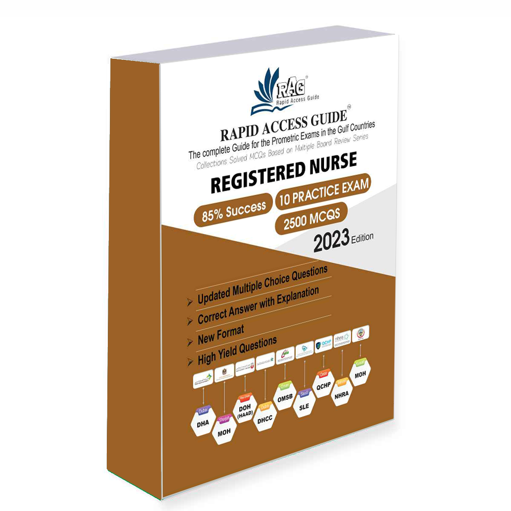 کتاب آزمون های پرومتریک REGISTERED NURSE MCQ BOOK | PROMETRIC EXAM QUESTIONS – ۲۰۲۲